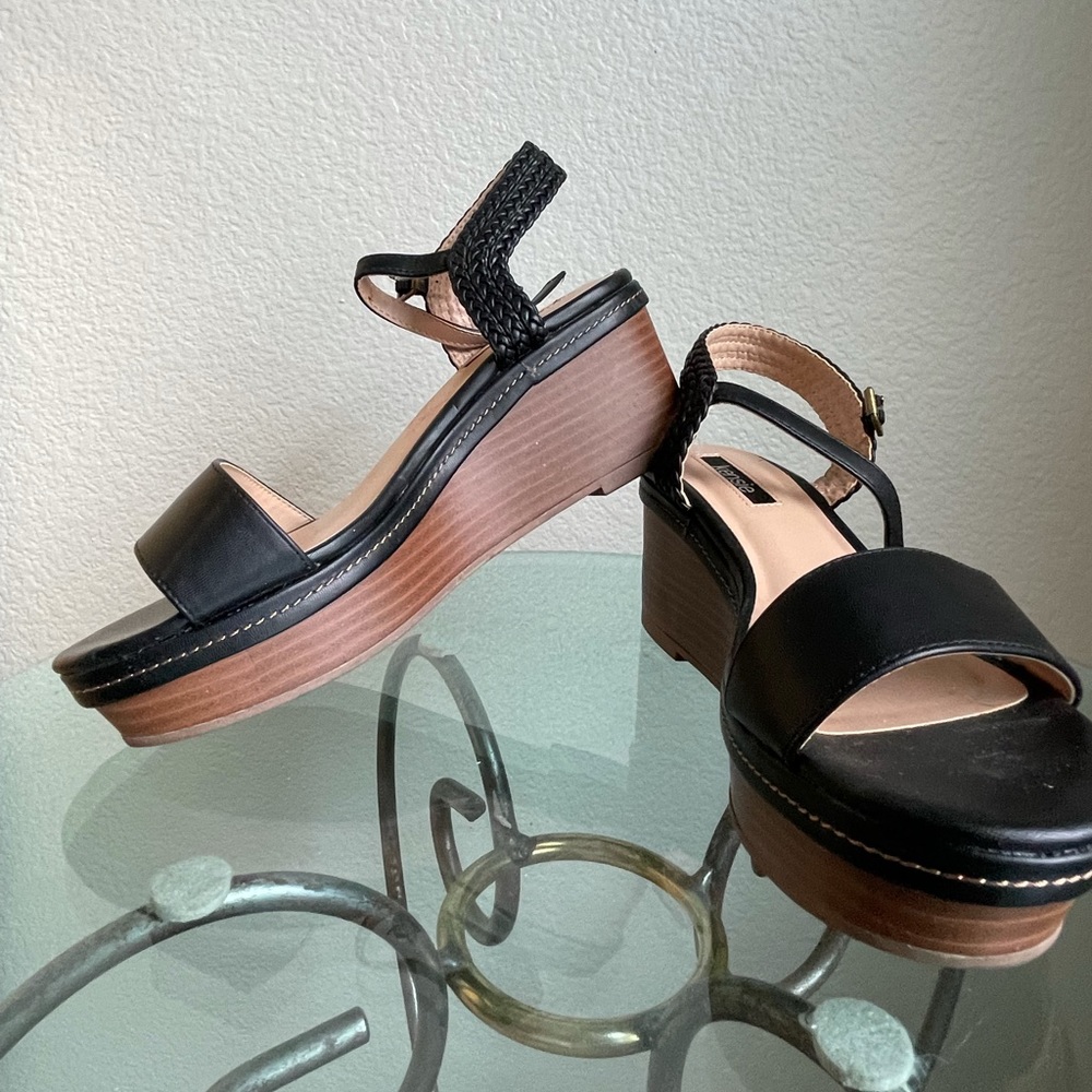 Black Kensie Platform Sandals